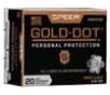 Speer 23614GD Gold Dot Personal Protection 9mmLuger 115gr Hollow Point 20 Per Box 10 Case