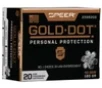 Speer 23962GD Gold Dot Personal Protection 40S W 180gr Hollow Point 20 Per Box 10 Case