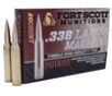 Fort Scott Munitions 338250SBV1 Tumble Upon Impact  TUI  Rifle 338LapuaMag 250gr Solid Copper Spun 20 Per Box 5 Case