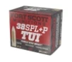 Fort Scott Munitions 38 P081SCV Tumble Upon Impact  TUI  38Special P 81gr Solid Copper Spun 20 Per Box 25 Case