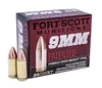 Fort Scott Munitions 9MM080SCVNIC Tumble Upon Impact  TUI  9mmLuger 80gr Solid Copper Spun 20 Per Box 25 Case