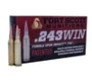 Fort Scott Munitions 243058SCV Tumble Upon Impact  TUI  Rifle 243Win 58gr Solid Copper Spun 20 Per Box 10 Case