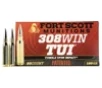 Fort Scott Munitions 308150SCV2 Tumble Upon Impact  TUI  Rifle 308Win 150gr Solid Copper Spun 20 Per Box 10 Case