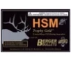 HSM 338LAP300OTM68 Trophy Gold Extended Range 338 Lapua Mag 300 gr Berger Hybrid Tactical Open Tip Match 20 Per Box  20 Case