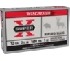 Winchester Ammo X12RS15 Super X 12Gauge 2 75  1oz Rifled Slug Shot 5 Per Box 50 Case
