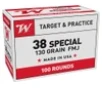 Winchester Ammo USA38SPVP USA Value Pack 38Special 130gr Full Metal Jacket 100 Per Box 5 Case