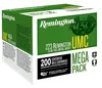 Remington Ammunition 23683 UMC Mega Pack 223Rem 55gr Full Metal Jacket 200 Per Box 4 Case