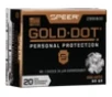 Speer 23606GD Gold Dot Personal Protection 380ACP 90gr Hollow Point 20 Per Box 10 Case