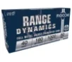 Fiocchi 40SWD Range Dynamics 40S W 180gr Full Metal Jacket Truncated Cone 50 Per Box 20 Case