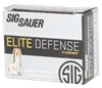 Sig Sauer E9MMA120 Elite Performance 9mmLuger 115gr V-Crown Jacketed Hollow Point 20 Per Box 10 Case