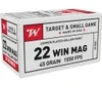 Winchester Ammo USA22M USA Dynapoint 22WMR 45gr Copper Plated Hollow Point 50 Per Box 40 Case