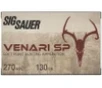 Sig Sauer V270SP13020 Venari 270Win 130gr Soft Point 20 Per Box 10 Case