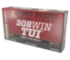 Fort Scott Munitions 308175SCV2 Tumble Upon Impact  TUI  Rifle 308Win 175gr Solid Copper Spun 20 Per Box 10 Case