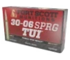 Fort Scott Munitions 3006168SCV Tumble Upon Impact  TUI  Rifle 30-06Springfield 168gr Solid Copper Spun 20 Per Box 10 Case