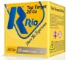 RIO AMMUNITION TOP TARGET 20 GAUGE 2-3 4-INCH 7 80Z 7 5 SHOT 25 ROUNDS PER BOX 