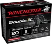 Winchester Double X Magnum Turkey 20 GA  5 shot 1-1 4 oz 10-Rounds 3  