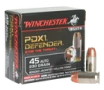 Winchester PDX1 Defender Nickel Plated Brass  45 ACP 230-Grain 20-Rounds BJHP 