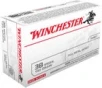 Winchester USA Brass  38 SPL 130-Grain 50-Rounds FMJ 