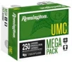 Remington UMC Brass  380 Ammo 95-Grain 250-Rounds FMJ 