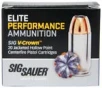 Sig Sauer Elite V-Crown Nickel Plated Brass  40 S W 165-Grain 20-Rounds JHP 