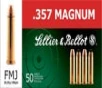 Sellier and Bellot Handgun Brass  357 Mag 158-Grain 50-Rounds FMJ 
