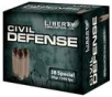 Liberty Ammunition Civil Defense Brass  38 SPL 50-Grain 20-Rounds HP 