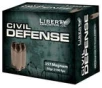 Liberty Ammunition Civil Defense HP 50 Grain Nickel Plated Brass  357 Mag 20Rds 