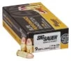Sig Sauer Elite Performance Brass 9mm 147-Grain 50-Rounds FMJ 
