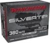 Winchester Silvertip  380 Ammo Brass 85-Grain 20-Rounds SJHP 