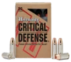 Hornady Critical Defense Nickel Plated Brass  30 Super Carry 100-Grain 20-Rounds FTX 