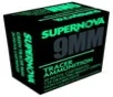 Supernova Green Tracer Brass 9mm 119 Grain 20-Rounds FMJ 