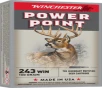 Winchester Power Point Brass  243 Win 100 Grain 20-Rounds 