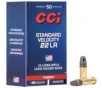 CCI Standard Velocity  22 LR 40-Grain 50-Rounds Brass Casings LRN Projectiles 
