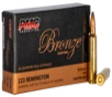 PMC Ammunition Bronze Brass  223 Rem 55-Grain 20-Rounds PSP 