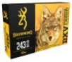 Browning BXV Predator   Varmint  243Win 65gr 20rds Polymer Tipped 