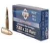 PPU Metric Rifle Brass 7 92x33mm KURZ 124-Grain 20-Rounds FMJ 