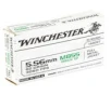 Winchester 5 56 M855 Green Tip Brass 62-Grain 20-Rounds FMJ 