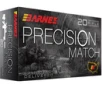 Barnes Precision Match Brass  223 Rem 55 Grain 20-Rounds OTM BT 