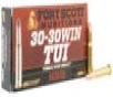 Fort Scott Munitions Tumble Upon Impact  TUI  Brass  30-30 130 Grain 20-Rounds SCS 
