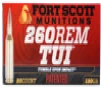Fort Scott Munitions Tumble Upon Impact Brass  260 Rem 130 Grain 20-Rounds SCS 