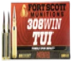 Fort Scott Munitions Tumble Upon Impact  TUI  Brass  308 Win 150 Grain 20-Rounds SCS 