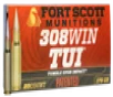 Fort Scott Munitions Tumble Upon Impact  TUI  Brass  308 Win 20-Rounds 