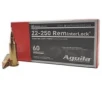 Aguila Interlock Brass  22-250 Rem 60 Grain 20-Rounds BTSP 