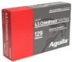 Aguila Interlock Brass 6 5 Creedmoor 129 Grain 20-Rounds BTSP 