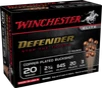 Winchester Defender Copper 20GA 3 Buck 10-Rounds 2 75  