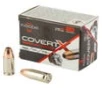 Fiocchi COVERT X Nickel Plated Brass 9mm 124 Grain 20-Rounds JHP 
