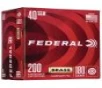 Federal Champion Training 40 S W 180 Gr  Full Metal Jacket  FMJ  200 Box