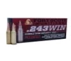 Fort Scott Munitions Tumble Upon Impact  TUI  243 Win 80 gr Solid Copper Spun 20 Bx