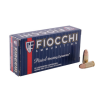 FIOCCHI 9mm Luger 158 Grain FMJ Ammo  50 Round Box  9APE 
