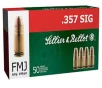 SELLIER   BELLOT 357 Sig 140Gr FMJ Handgun Ammo  SB357SIG 